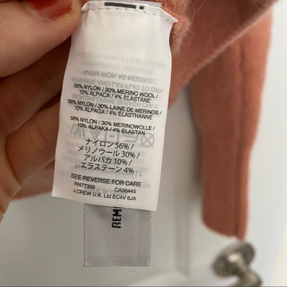 Madewell Faux Front Wrap Pullover Pink Sweater - Picture 7 of 7